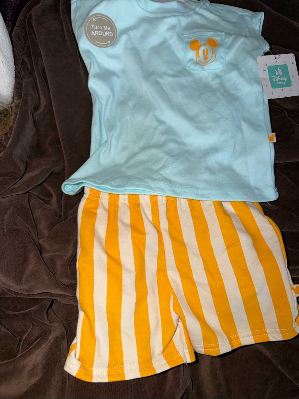 Boys Disney 2 piece set shorts and tee 18 months NWT